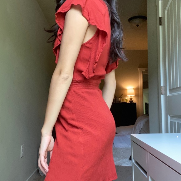 Forever 21 Brick Red Dress - Picture 2 of 5